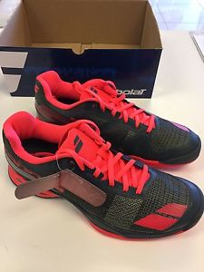 Babolat JET Men's All Court Tennis Shoes Grey/Red * Size 8.5 US * NEW * L@@K!