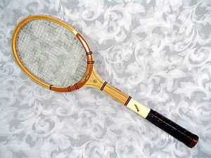 Vtg MacGregor FLEET WOOD Custom Crafted Original Laminated Wooden Tennis Racket
