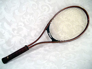 WILSON Midsize Aluminum Racket ACE Metallic Brown Maroon 27" long 4 3/8" grip