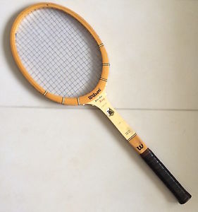 Vtg Wilson Tennis Racket - Billie Jean King Signature Series Wooden Wood Racquet