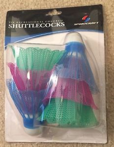 Lot of 12 Packages Sportcraft Badminton SHUTTLECOCKS Birdies birdy