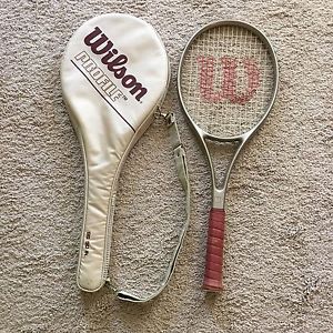 WILSON PROFILE 95SQ" SIEGFRIED KUEBLER of WEST GERMANY TENNIS RACKET CASE 4 5/8