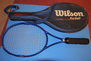 Wilson Pro-Staff 5.5 si  w/5.75 Oversize Grip Tennis Raquet With Case.