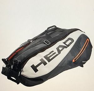 Head Tour Team Series Bk/White 12 Racquet Tennis Bag