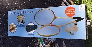Protocol Brand Recreational Badminton Set Racket Shuttlecock and Net~NEW IN BOX