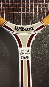 Wilson Jimmy Connors Champ Wooden Racquet Ca. Late 70's