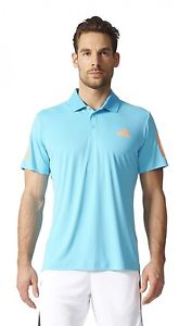 adidas Camisetas Hombre Informal Camiseta Polo Club polo naranja azul