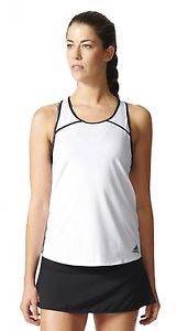 adidas Mujer Tenis Formación Camiseta Tirantes Club Sin Mangas blanco y negro