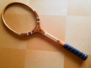 Vintage TA Davis TAD Wood Tennis Racquet Racket Imperial Custom 2L USA Brown