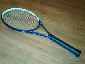 W6 Blue Steel Ncode Wilson Mid Plus Tennis Racket/Racquet 4 1/4
