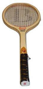 Vintage Bancroft Forest Hills Bamboo Wood Tennis Racket Laminated Frame