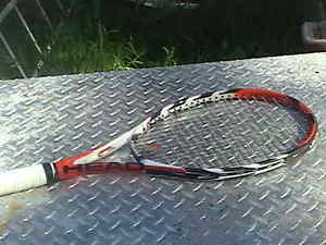 Head MicroGel Radical MP 4-1/2 Grip STRUNG Tennis Racquet - Midplus