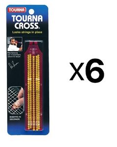 Unique Tourna Cross Sampras Tennis Racquet String Saver with Applicator (6-Pack)