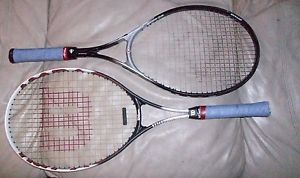 Wilson & Dunlop Tennis Racquets Free shipping to USA Customers New Grips on both