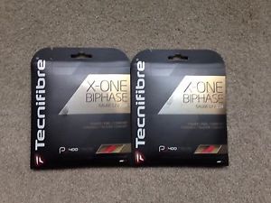 Tecnifibre X-One Biphase 17G String Red (2) Sets - FREE SHIPPING !!!! image 1