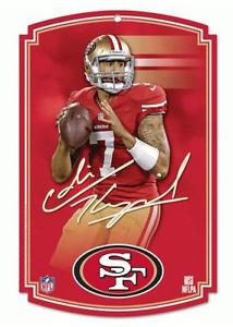 Colin Kaepernick San Francisco 49 ers Photo Murale Bois 43 cm,NFL Football,bois