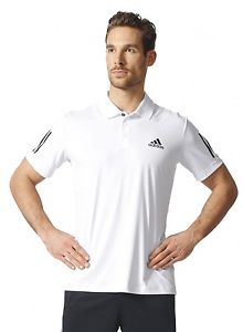 adidas Camisetas Hombre Informal Camiseta Polo Club polo blanco y negro