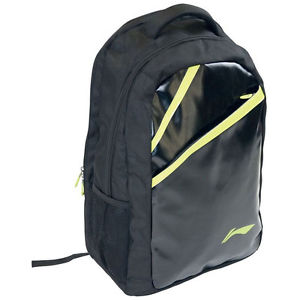 Li-Ning Pro Sac À Dos Noir/Vert Léger Raquette De Badminton Support Sacs