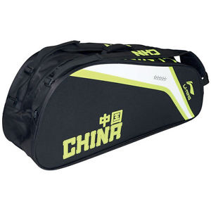Li-Ning Pro Thermo Noir / Vert 9 Raquette Badminton Sac