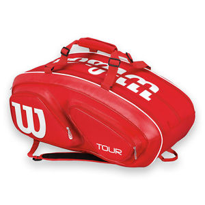 Wilson Tour V Red 15 Pack Tennis Bag - New!