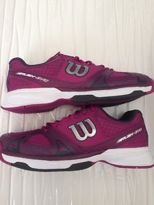 Wilson Tennis Shoes Women's Rush Evo Size 9  - New With Box - Pink/Plum