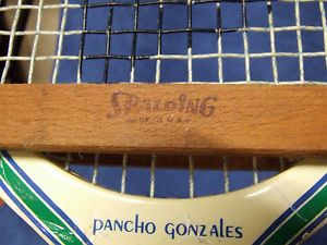Vintage PANCHO GONZALES Impact-660 French Ash Frame Tennis Racquet & Press:4 3/8