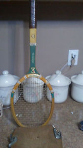 Vintage SPAULING  Tennis RacQUET with wood press