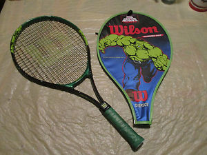 1996 Wilson/Marvel Super Hero Incredible HULK Tennis Racquet w/Cover