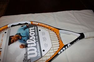 WILSON NFocus HYBRID Over Size 110 Inch Tennis Racquet Racket Grip 4 1/4