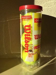 Wilson Sporting Goods Championship Extra Duty Tennis Balls Wilson court 4 cans