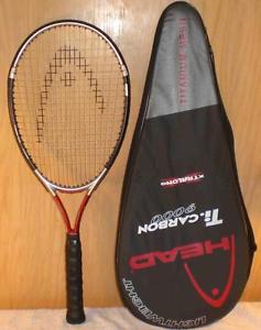 HEAD Ti Carbon 9000 Titanium Tennis Racquet Racket + Cover 4 3/8" Grip