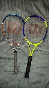 Lot of 2, Wilson Tennis Rackets, 1-Energy L2 4 1/4, 1-Venus/Serena 3 7/8 L00