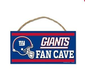 New York Giants Panneau en bois Plaque de porte 25 cm,NFL Football,éventail Cave