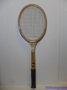 VTG 1960s JOHN NEWCOMBE RAWLINGS SIGNATURE MODEL WOODEN TENNIS RACQUET RACKET