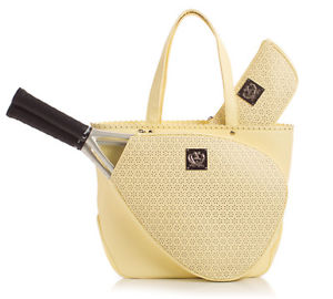Court Couture Savanna Perforated Tennis Bag in Dandelion
