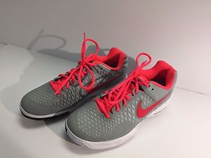 Nike Air Max Cage Dragon Shoes (pink & gray) - size 7.5 (fits an 8)