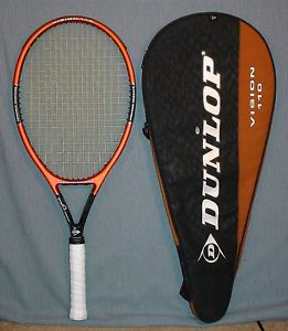 DUNLOP MUSCLE WEAVE VISION 110 OVERSIZE TENNIS RACQUET WITH MATCHING CASE