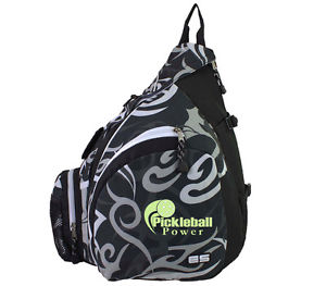 PICKLEBALL MARKETPLACE "Black & White" Sling Backpack - New/Embroidered