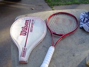 Wilson Defender 110 Tennis Racquet 4 1/2 w Pro Overwrap Beta Gel Handle