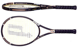 Prince Triple Threat STEALTH 1000pl OVERSIZE STRUNG Tennis Racquet 4-3/8" NICE