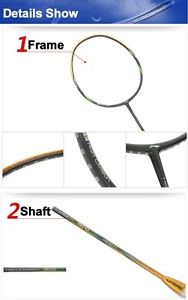 Li-Ning Professional Badminton Rackets Offensive Type HC1800 Carbon Single Racke