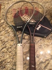 WILSON Extra II Largehead Tennis Racquet - Racket Cover FREE FAST SHIP Lot Of 2