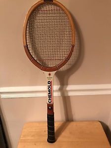 VINTAGE ROD LAVER CHEMOLD 807018 Professional MODEL WOOD TENNIS RACKET
