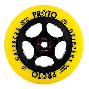 Proto 110mm Anti-dérapant Day-Glo Roue De Scooter - Jaune