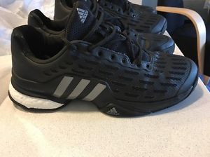 Adidas Barricade 2016 Boost Men's Tennis Sneaker - Black/Iron Size 10