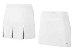 Nike Short Fairway Drive Women's Golf Skort/Skirt 640435-100 White/Silver L New