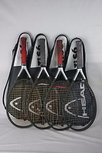 Head Ti S6 Lot of 4 with bags, 3 Grip Size 4 1/2, 1 Grip Size 4 3/8