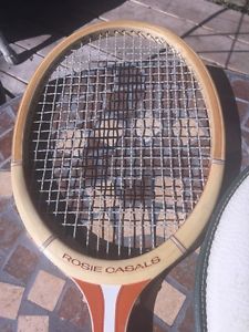 Vintage SPALDING Rosie Casals Wood Tennis Racquet 4 1/4" Grip Mint Condition
