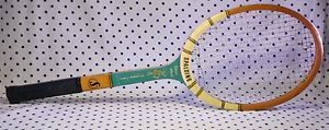 Vintage Spalding Doris Hart Signature Wooden Tennis Racket Racquet Belgium Art