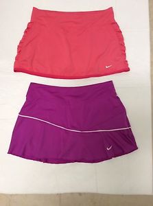 Lot 2 Women's Nike Dri-Fit Tennis Running Skirt/Skort/Shorts Size M